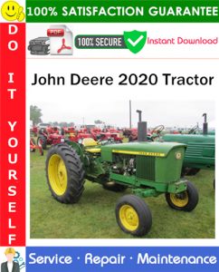 John Deere 2020 Tractor Service Repair Manual PDF Download