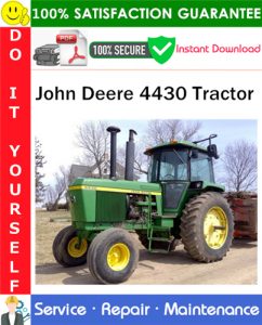 John Deere 4430 Tractor Service Repair Manual PDF Download