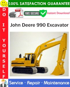 John Deere 990 Excavator Service Repair Manual PDF Download