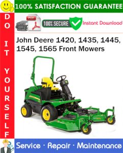 John Deere 1420, 1435, 1445, 1545, 1565 Front Mowers Service Repair Manual