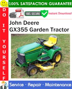 John Deere GX355 Garden Tractor Service Repair Manual