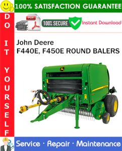 John Deere F440E, F450E ROUND BALERS Service Repair Manual