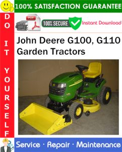 John Deere G100, G110 Garden Tractors Service Repair Manual