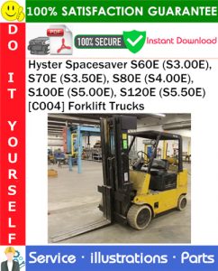 Hyster Spacesaver S60E (S3.00E), S70E (S3.50E), S80E (S4.00E), S100E (S5.00E), S120E (S5.50E) [C004] Forklift Trucks