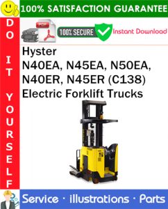 Hyster N40EA, N45EA, N50EA, N40ER, N45ER (C138) Electric Forklift Trucks Parts Manual