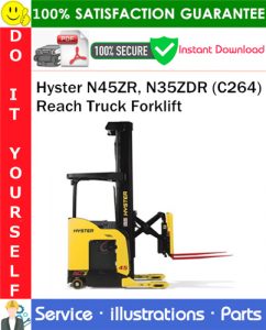 Hyster N45ZR, N35ZDR (C264) Reach Truck Forklift Parts Manual