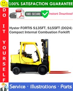 Hyster FORTIS S135FT, S155FT (D024) Compact Internal Combustion Forklift Parts Manual