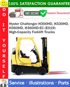 Hyster Challenger H300HD, H330HD, H360HD, H360HD-EC (E019) High-Capacity Forklift Trucks Parts Manual