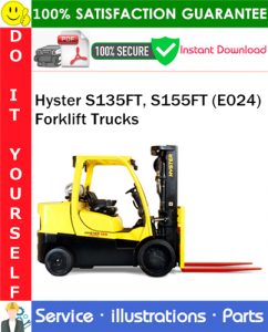 Hyster S135FT, S155FT (E024) Forklift Trucks Parts Manual