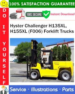 Hyster Challenger H135XL, H155XL (F006) Forklift Trucks Parts Manual