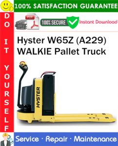 Hyster W65Z (A229) WALKIE Pallet Truck Service Repair Manual