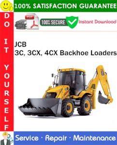 JCB 3C, 3CX, 4CX Backhoe Loaders Service Repair Manual